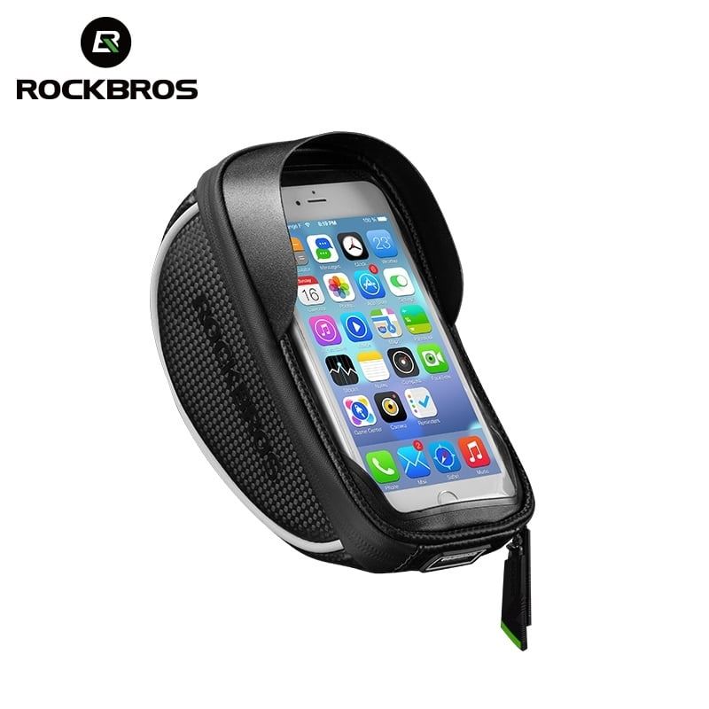 Rockbros Support de Téléphone Étanche avec Rangement
