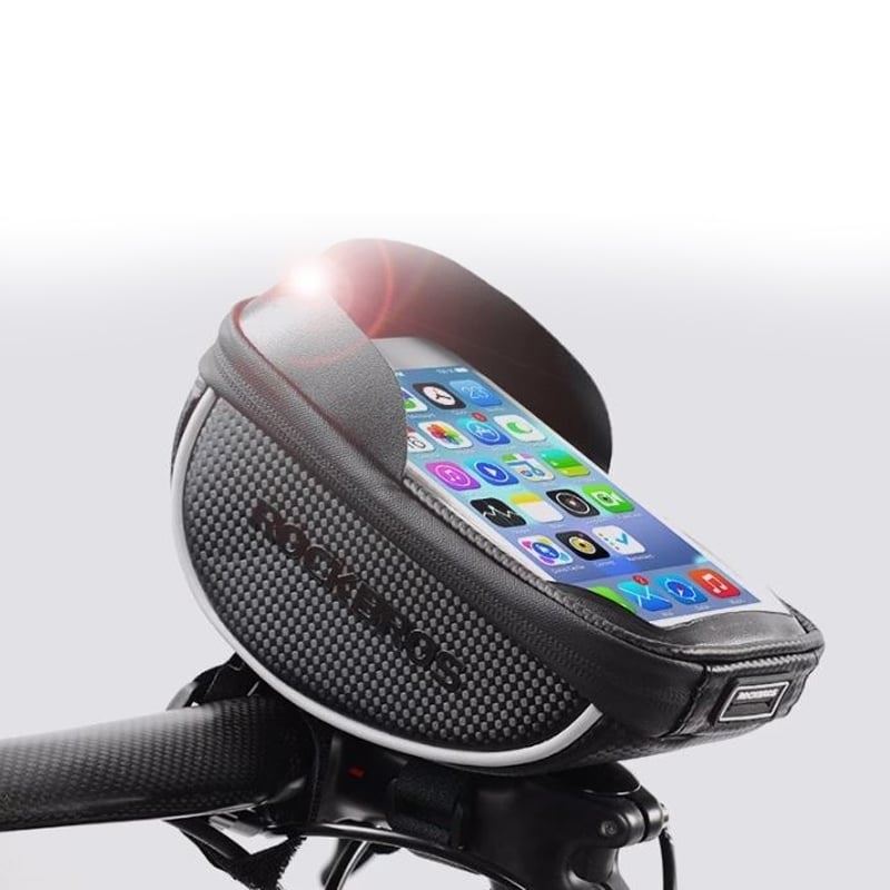 Rockbros Support de Téléphone Étanche avec Rangement